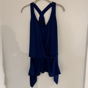 BCBG royal blue flowy tank S
